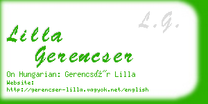 lilla gerencser business card